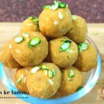 Besan Laddu with Mishri and Dry Fruit
