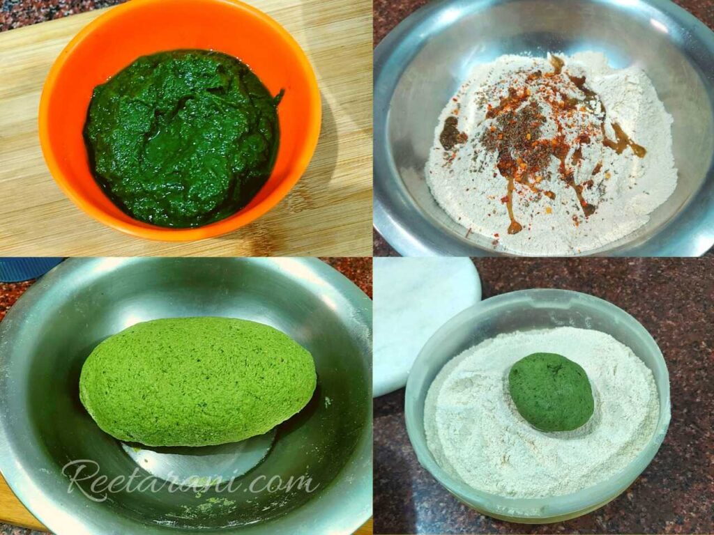 Ingredients of palak paratha recipe