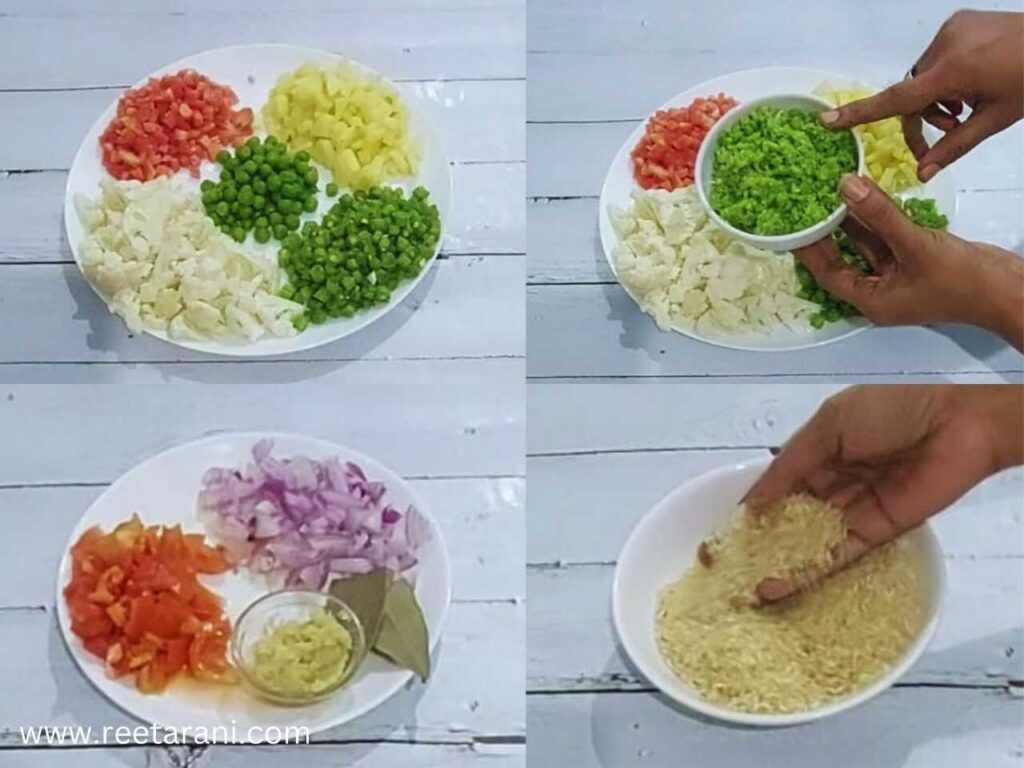 Ingredients Vegetable Masala Khichdi Recipe