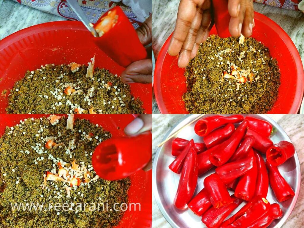 Stuffed Red Chilli Pickle Recipe In Hindi