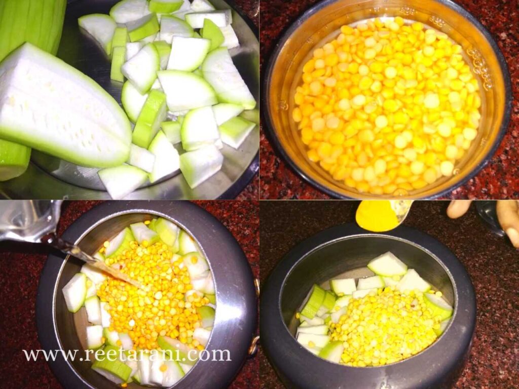 How To Make Lauki Chana Dal Recipe in Hindi