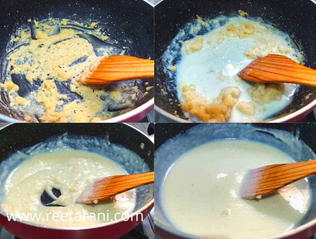 Images of pasta in white sauce