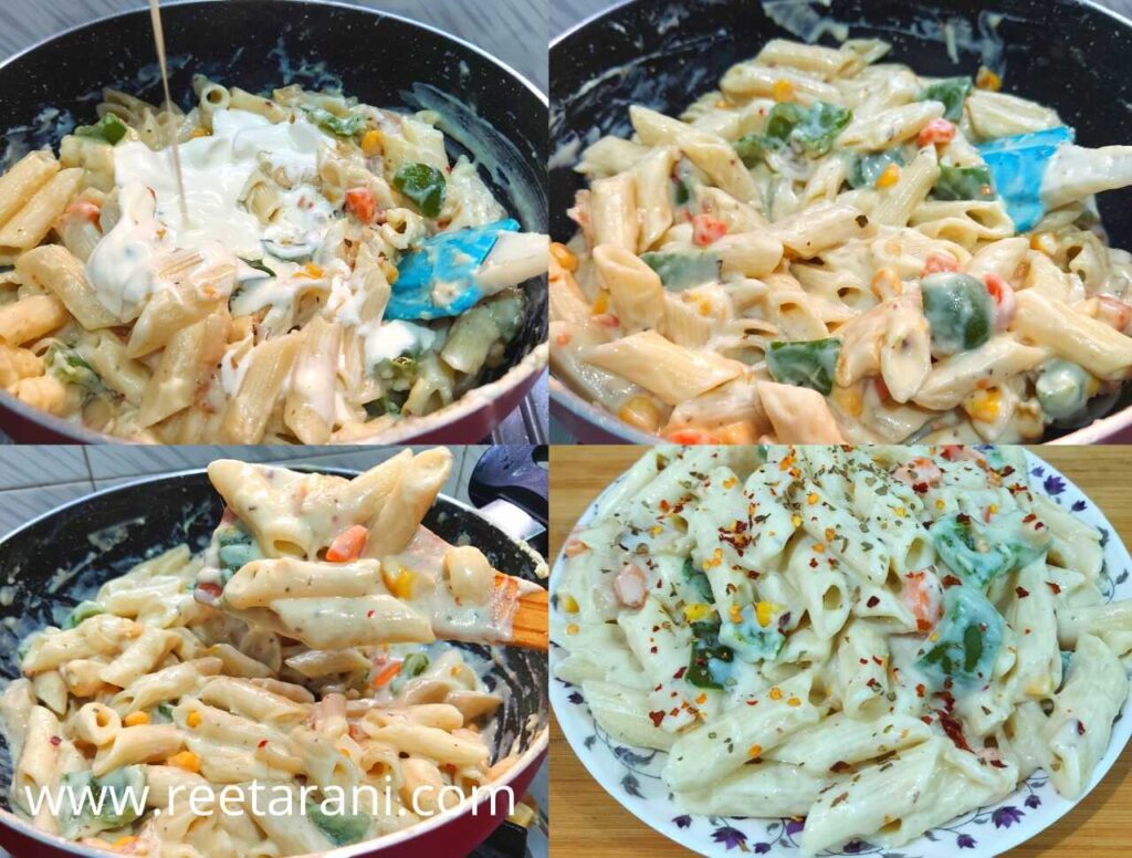 how to make creamy white sauce pasta recipe