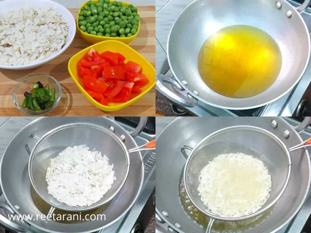Ingredients Fried Poha Pea Recipe
