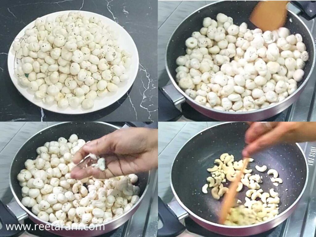 how to make makhana barfi