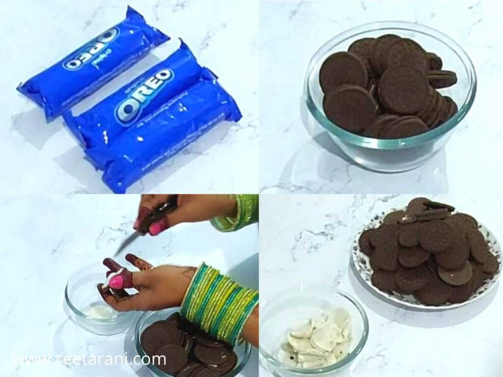 How to make oreo biscuit modak