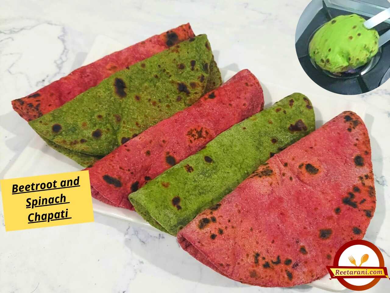 How to make Beetroot and Spinach Chapati