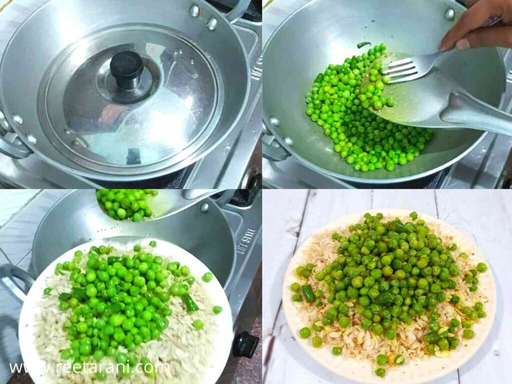 How To Make Healthy green pea poha