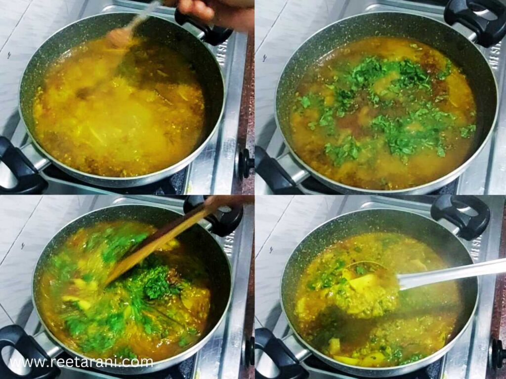 How To Make Potato Green Peas Curry