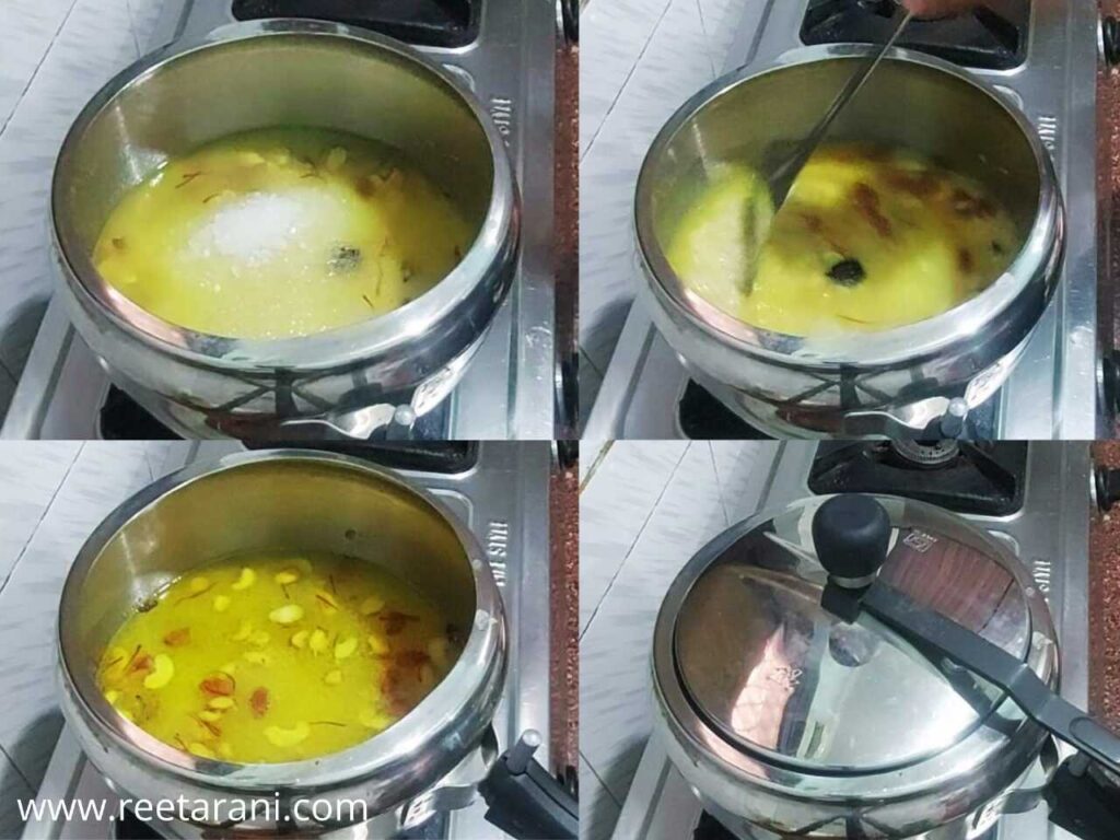 how to make meethe chawal in cooker