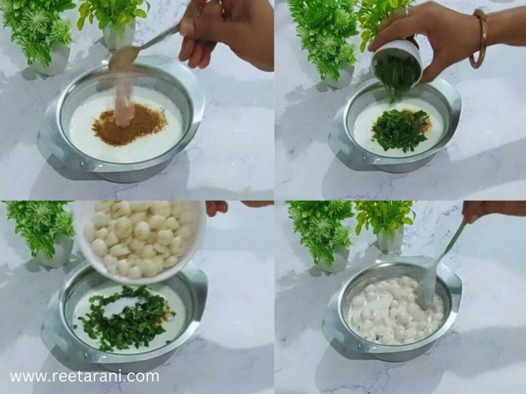 How to Make Makhana Raita