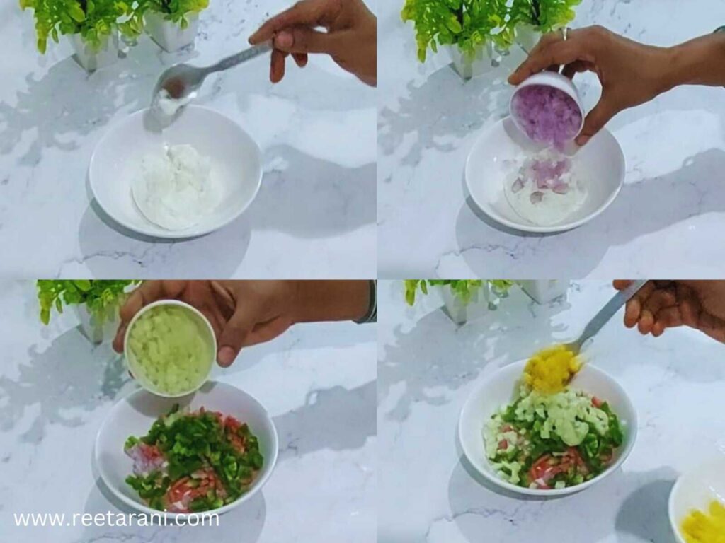 how to make dahi vegetable sandwich