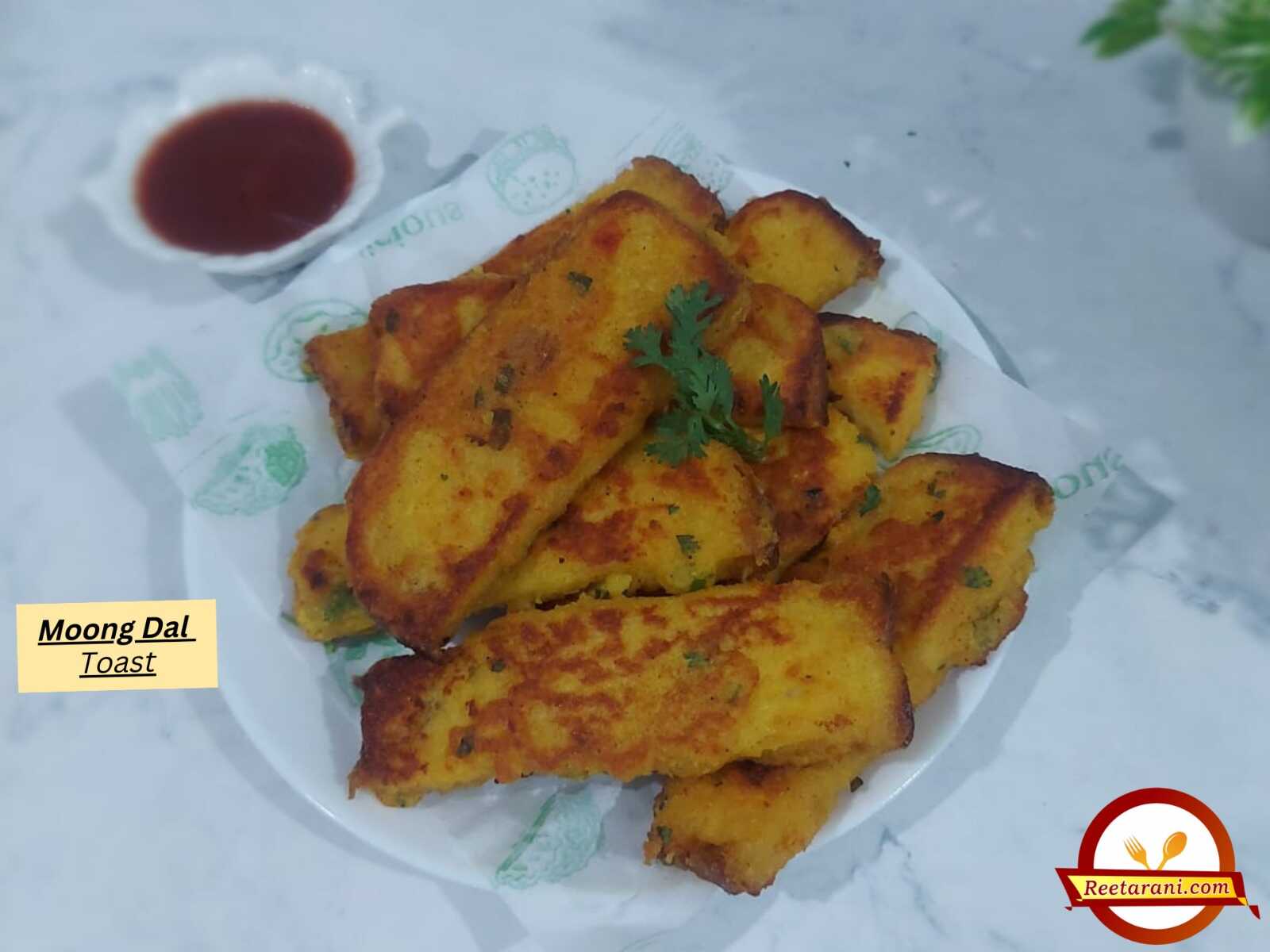 bread moong dal toast