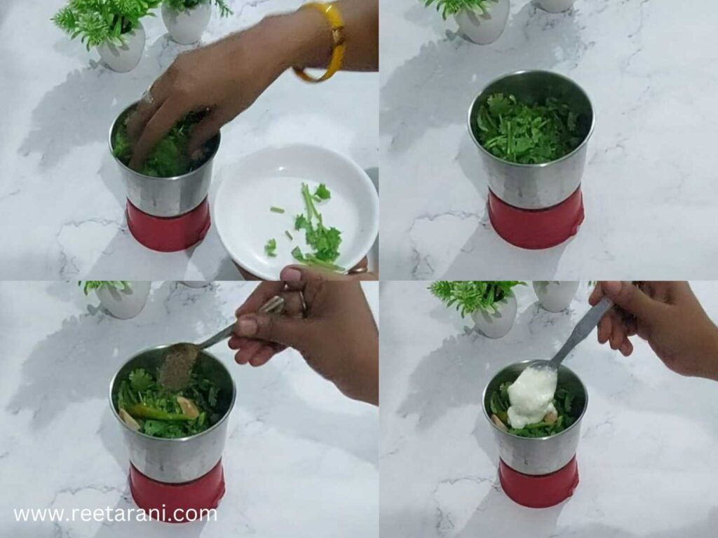 How To Make Curd Coriander Leaves Chutney