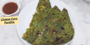 corn cheese paratha