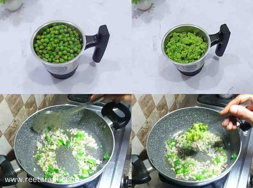 Golden brown Aloo Matar Paratha ready to serve