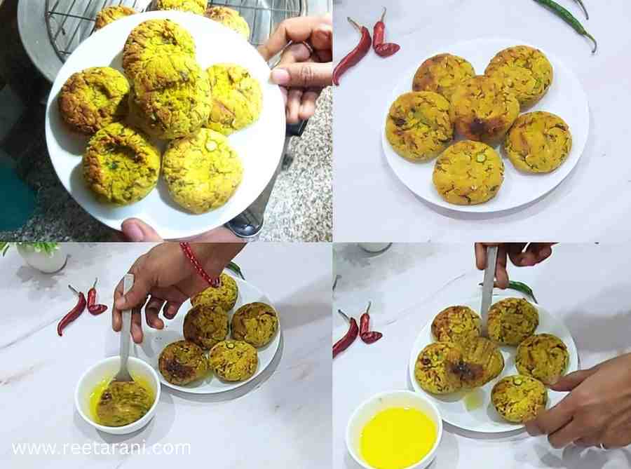 How To Make Soft Corn Peas Baati